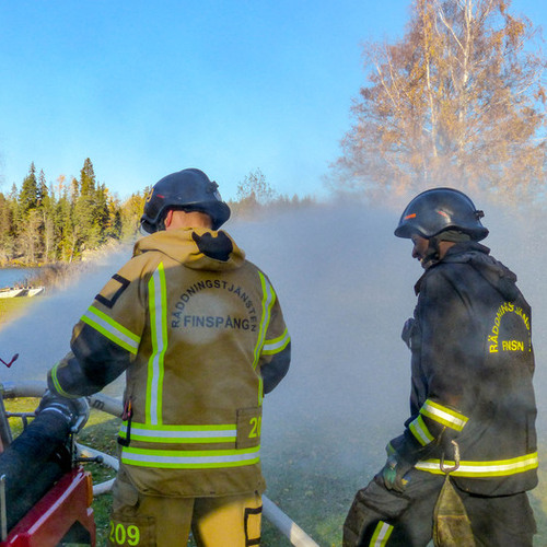 Övning för nya deltidsbrandmän 24 oktober 2018.
